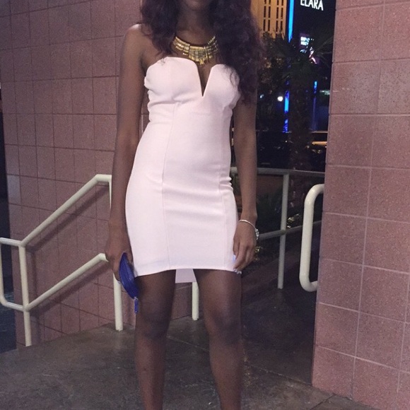 Strapless Hi-low Bodycon - Picture 1 of 3